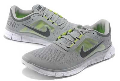 2013 Nike Free Run 5.0 V3 Mens Shoes Light Grey Green - Click Image to Close